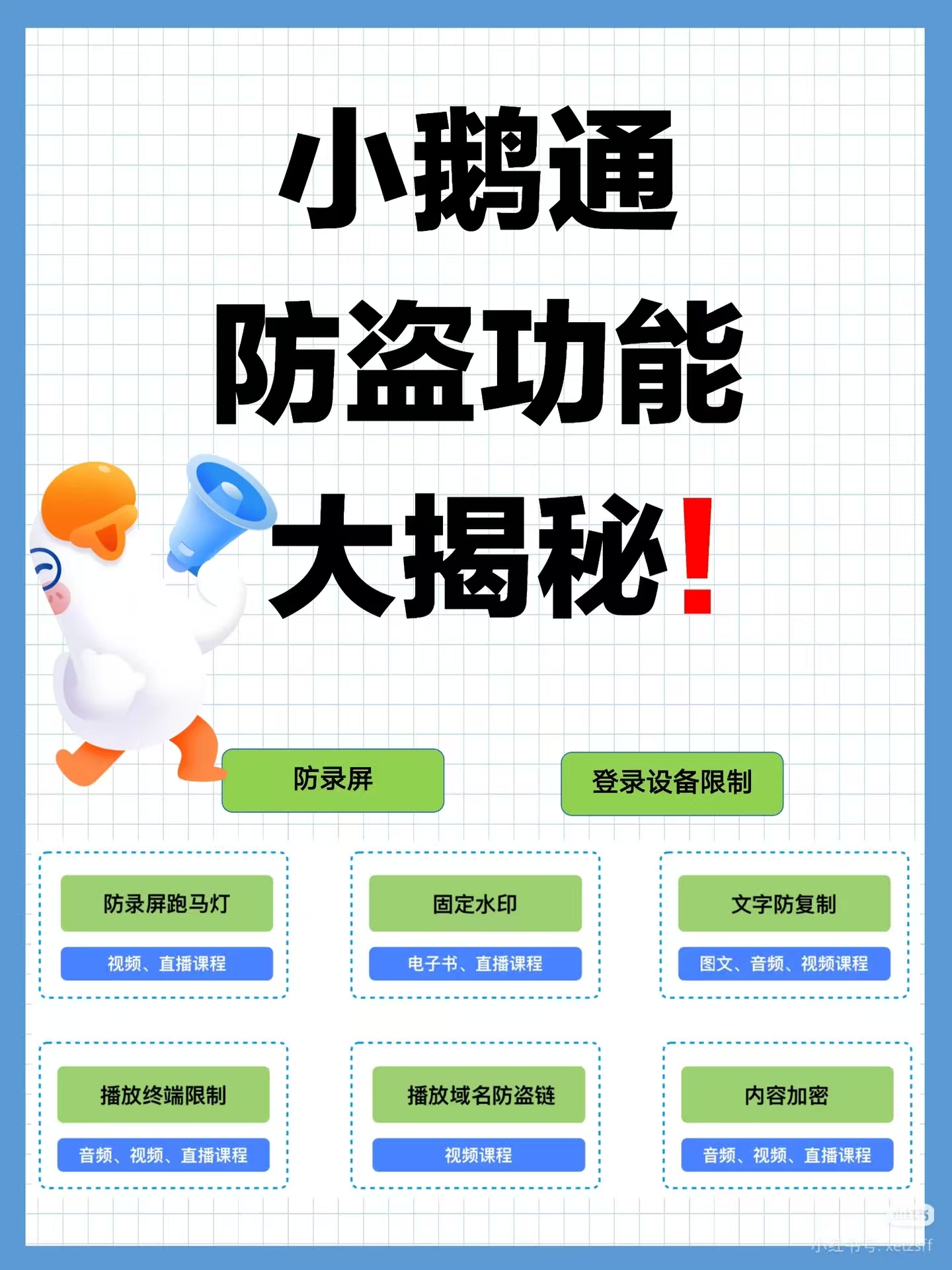 小鹅通内容防盗功能大揭秘